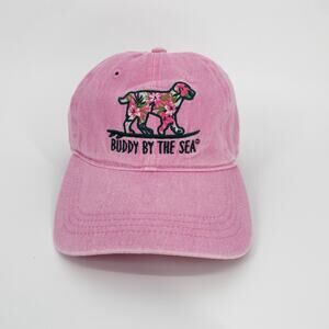 Dog Ocean Beach Sun Hat Buddy By The Sea 100% Cotton Pink Myrtle Beach